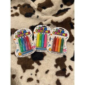 6 FOR $15 New kids bath crayons